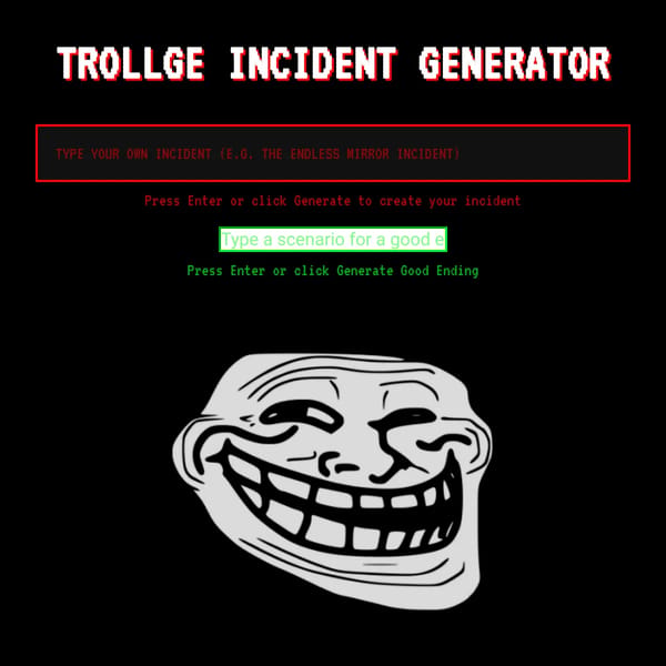 Trollge Incident Generator