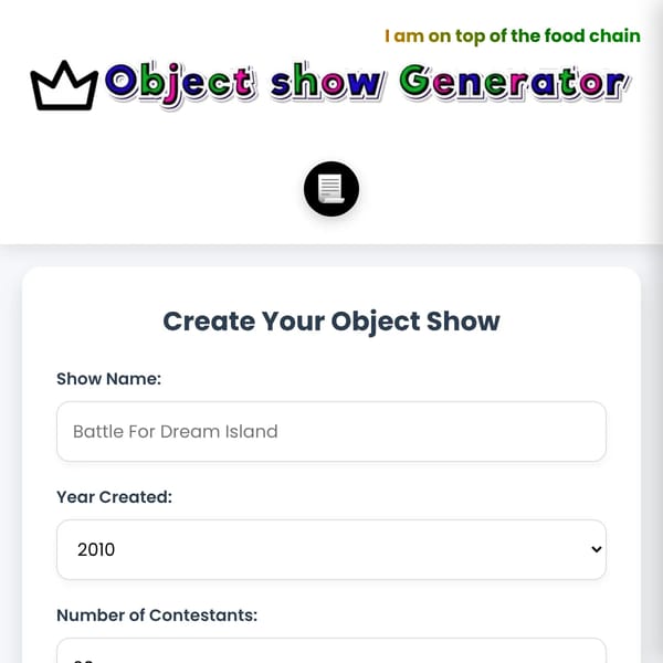 Object Show Generator