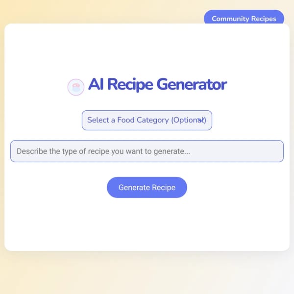 AI Recipe Generator