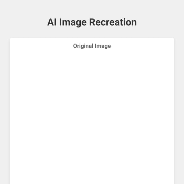 AI Image Recreation