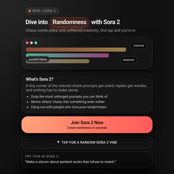 Sora 2 – Join the Randomness