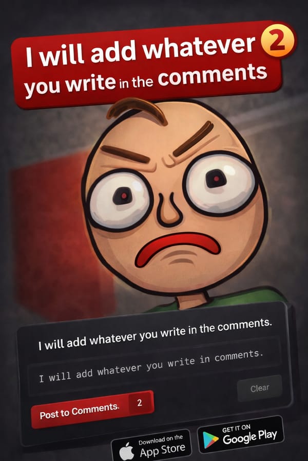 I will add whatever you write in the comments 2