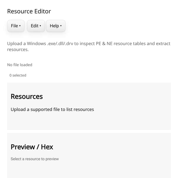 Resource Editor