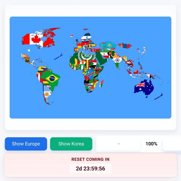 The comments change this map