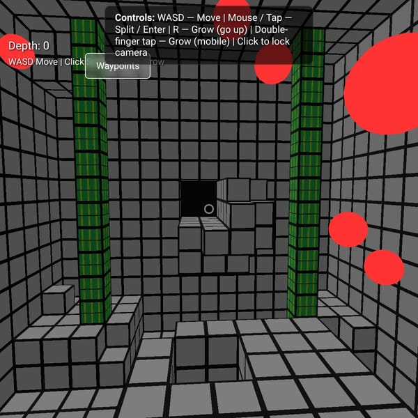 Infinitely Extended Fractal Cube World