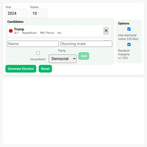 Election Simulation Tool
