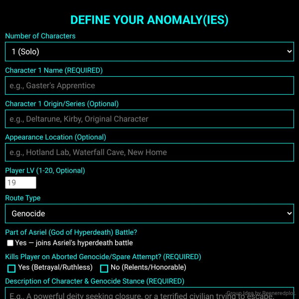 Genocide/pacifist What If Generator