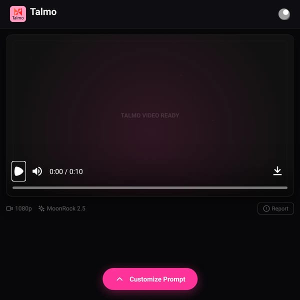 Talmo | AI Video Generator