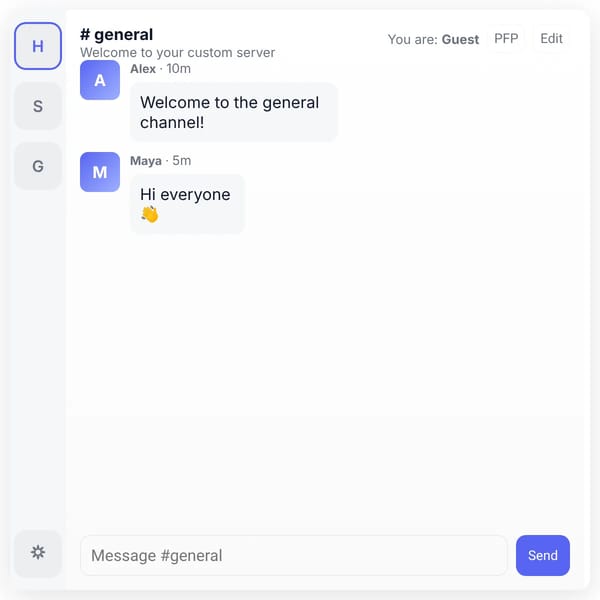 Custom Discord — Demo