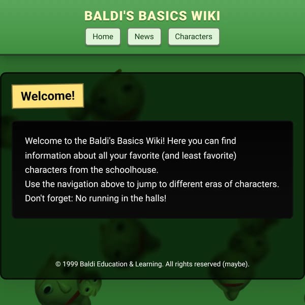 Baldi's Basics Wiki