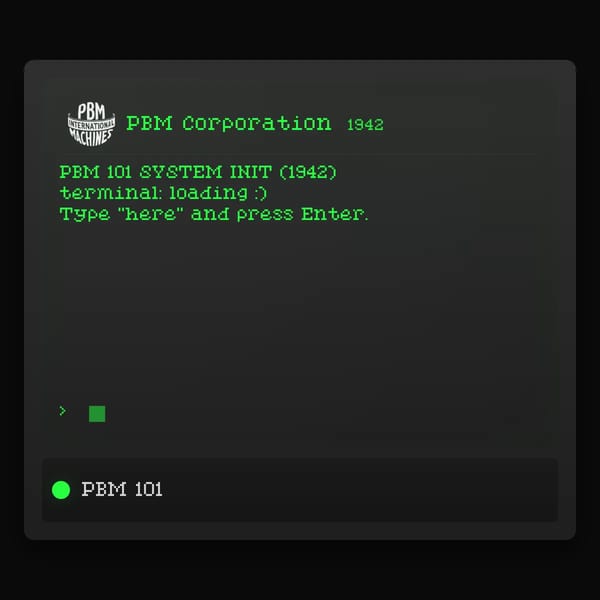 PBM 101