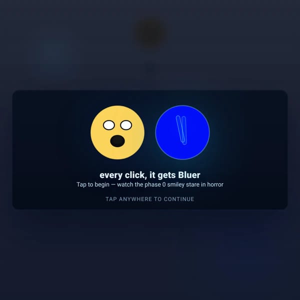 every click, it gets Bluer