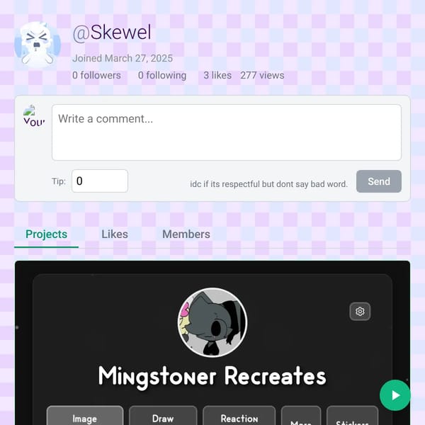 User Profile and Social Interaction Page