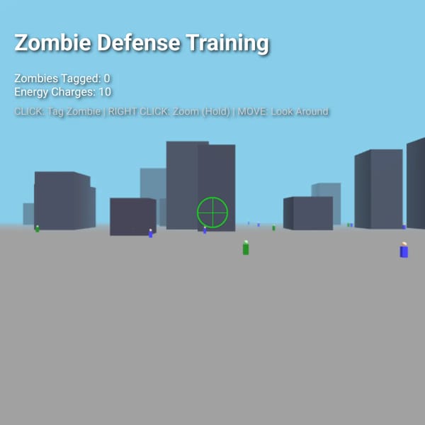 3D Zombie Tagging Simulator