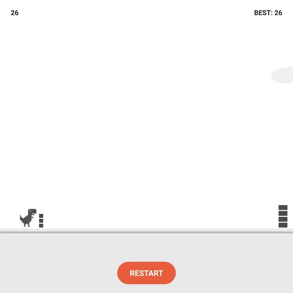 Dino Game in WebSim