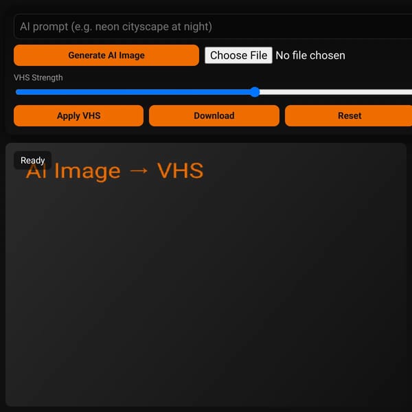 AI Image → VHS