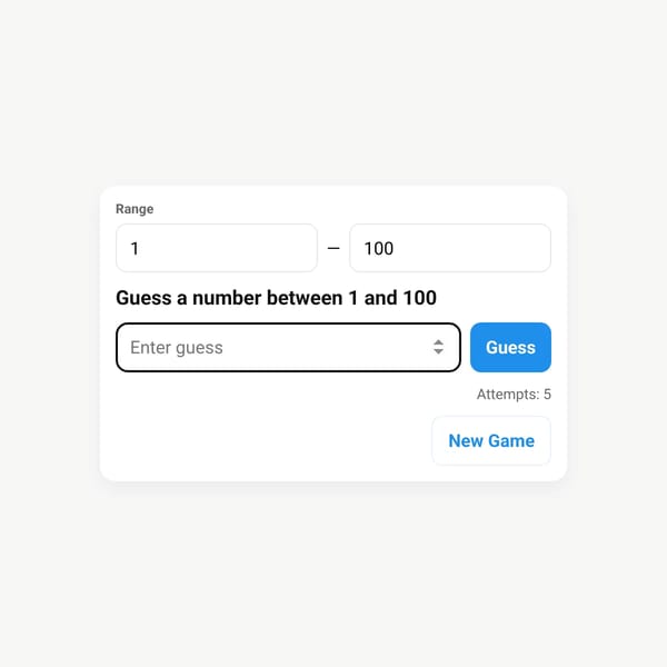Guess The Number (WEBSIM)