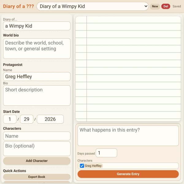 Diary of a ???
