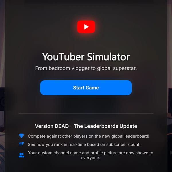 YouTuber Simulator