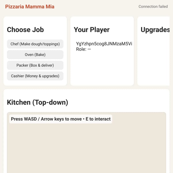 Pizzaria Mamma Mia — Multiplayer