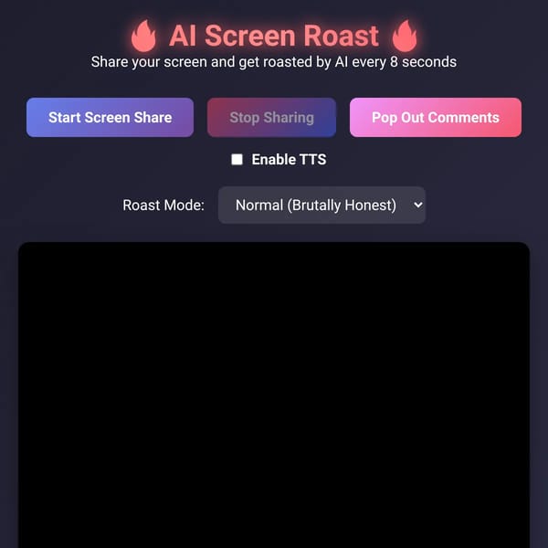 AI Roast - Get Screen Roasted