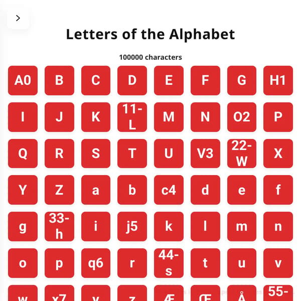 Letters of the Alphabet ultimate 5999