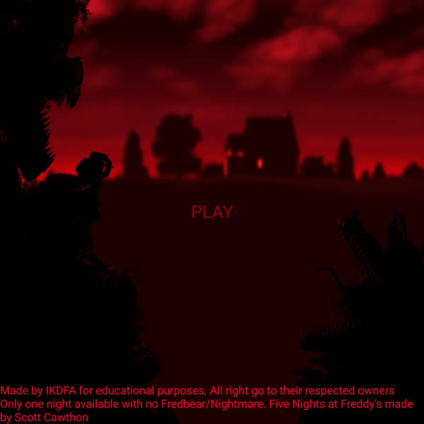 Five Nights At Freddy's 4! (Broken, I'm making a second attempt.)