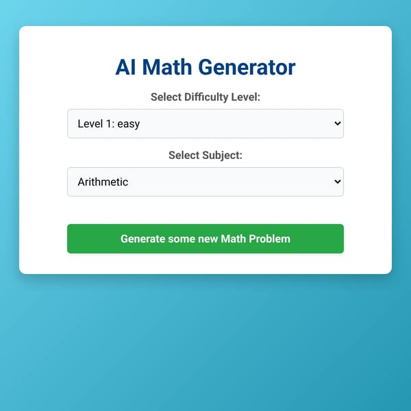 Matheo (the ai math gerenator)