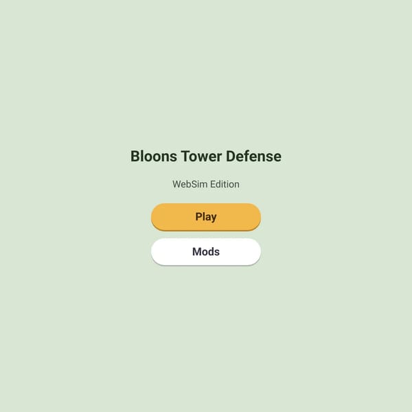 Bloons Tower Defense WebSim Edition