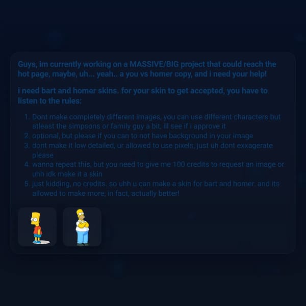 GUYS give me ideas or else david baszucki wont rot