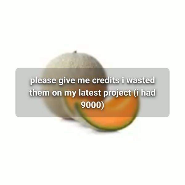 pls give me credits