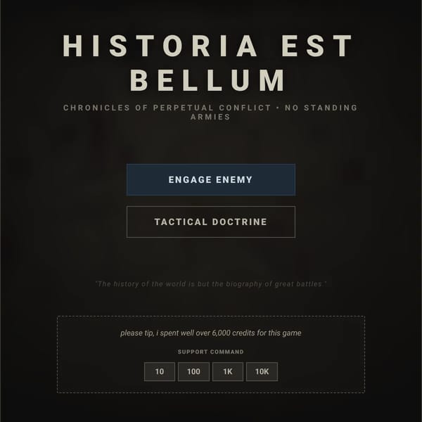 Historia est Bellum
