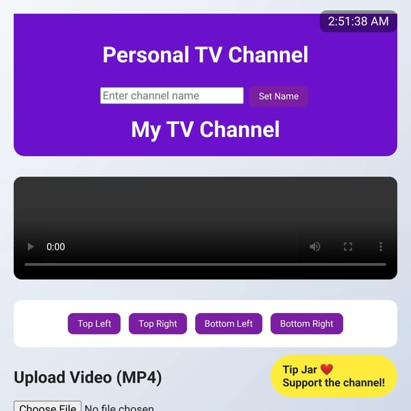 Personal TV Channel outdated