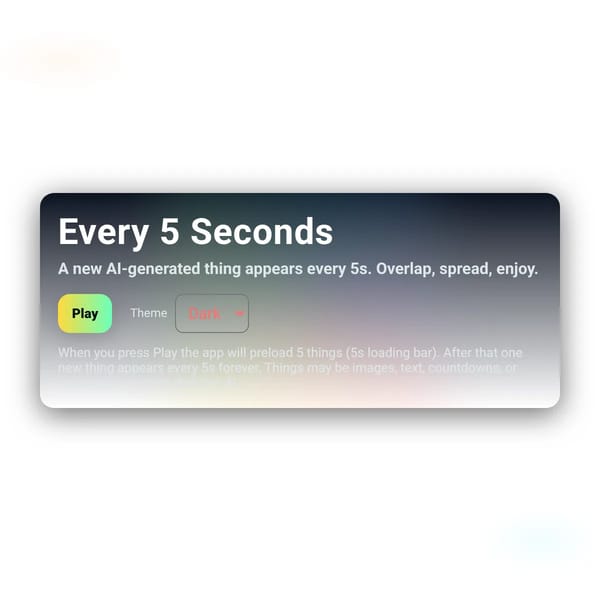 Every 5 Seconds — Random Things
