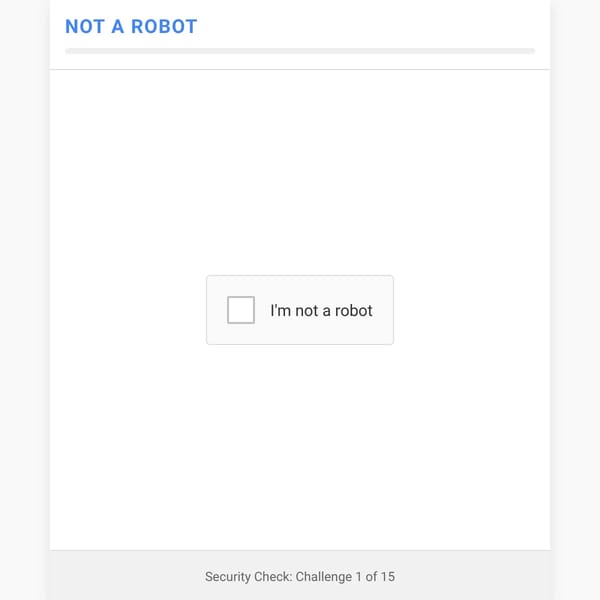 Not a Robot