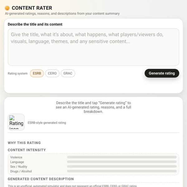 Content Rater