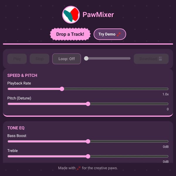 PawMixer - Furry Audio Lab