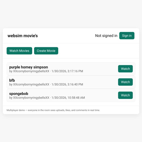 Websim Movies