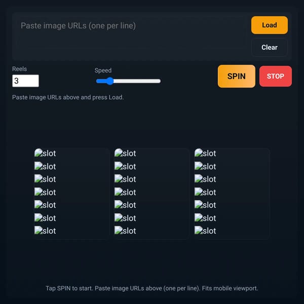 Image URL Slot Machine
