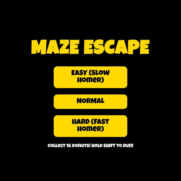 Simpsons Maze Escape