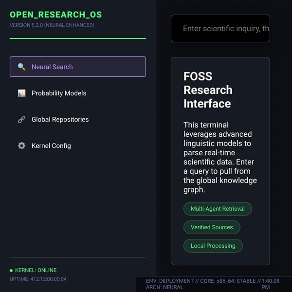 OPEN_RESEARCH_OS // FOSS Scientific Interface