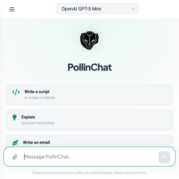 FREE GPT 5.2 (FREE API KEY FROM POLLINATIONS.AI, YOU NEED YOUR OWN) ACCESS SOTA MODELS ALL FOR FREE