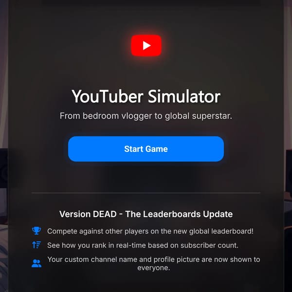 YouTuber Simulator free admin like really