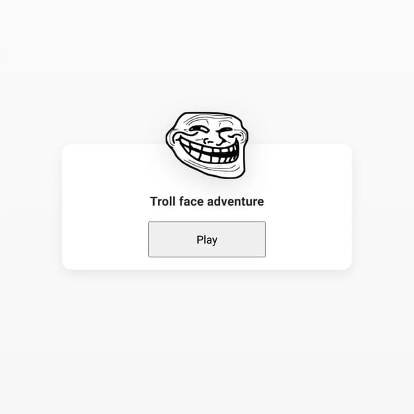 Troll face adventure
