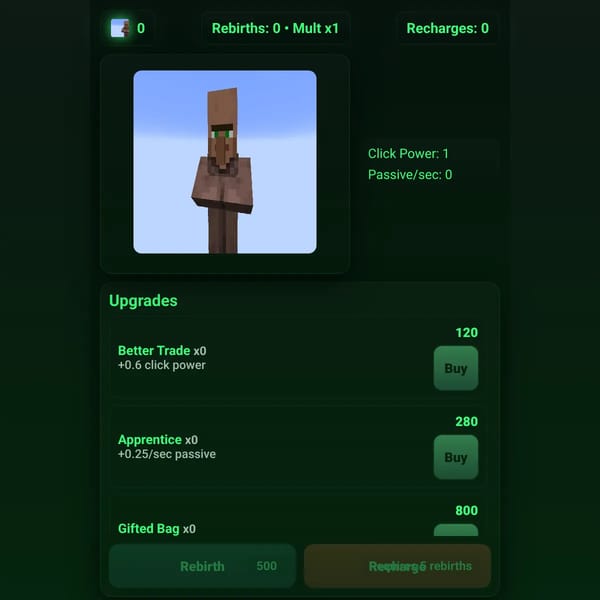 Villager Clicker