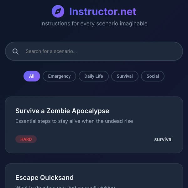 Instructor.net - Instructions for Every Scenario