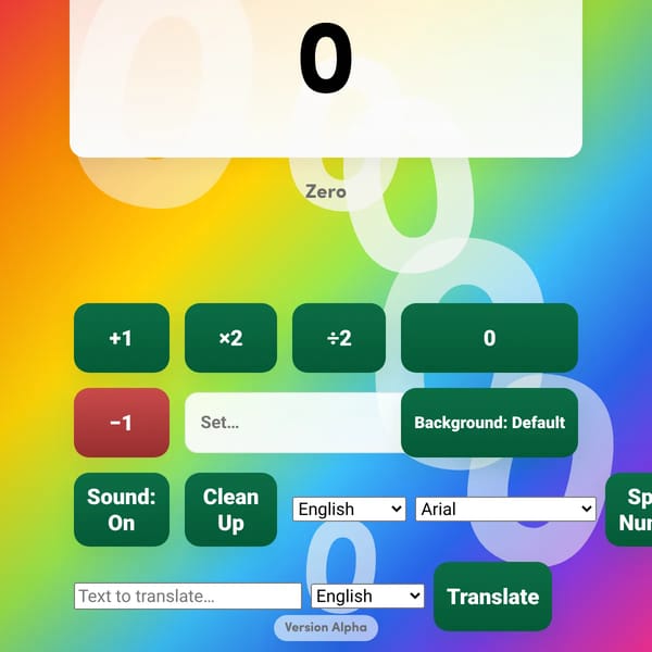 Interactive Number Counter