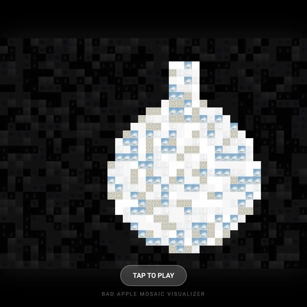 Bad Apple Mosaic