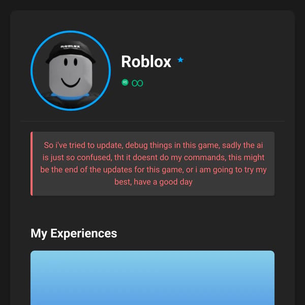 you are roblox