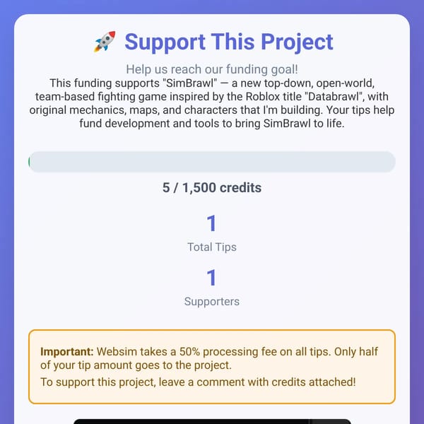 Help me fund this project!